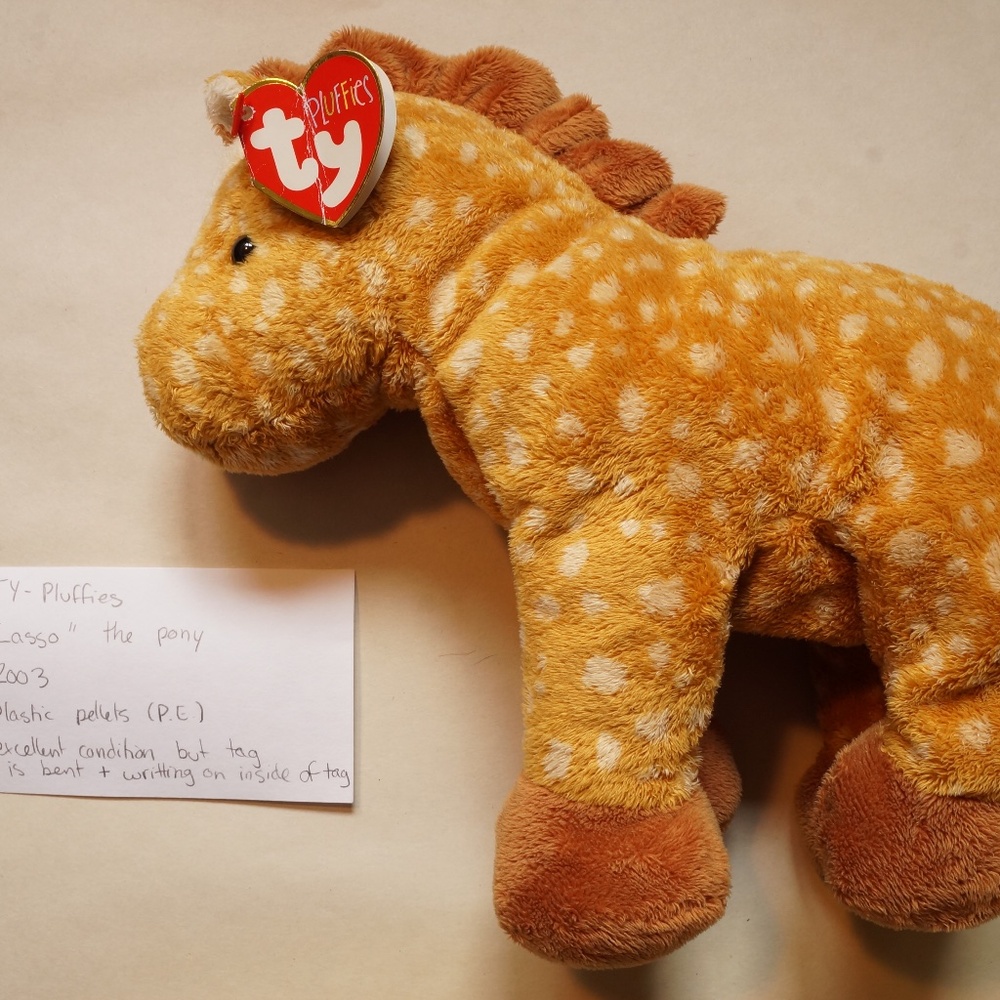 TY beanie baby (pluffies) - Lasso the pony (2003) with tag